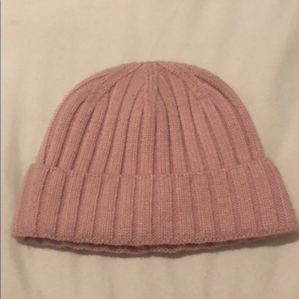 Urban Outfitters Pink Cable knit beanie